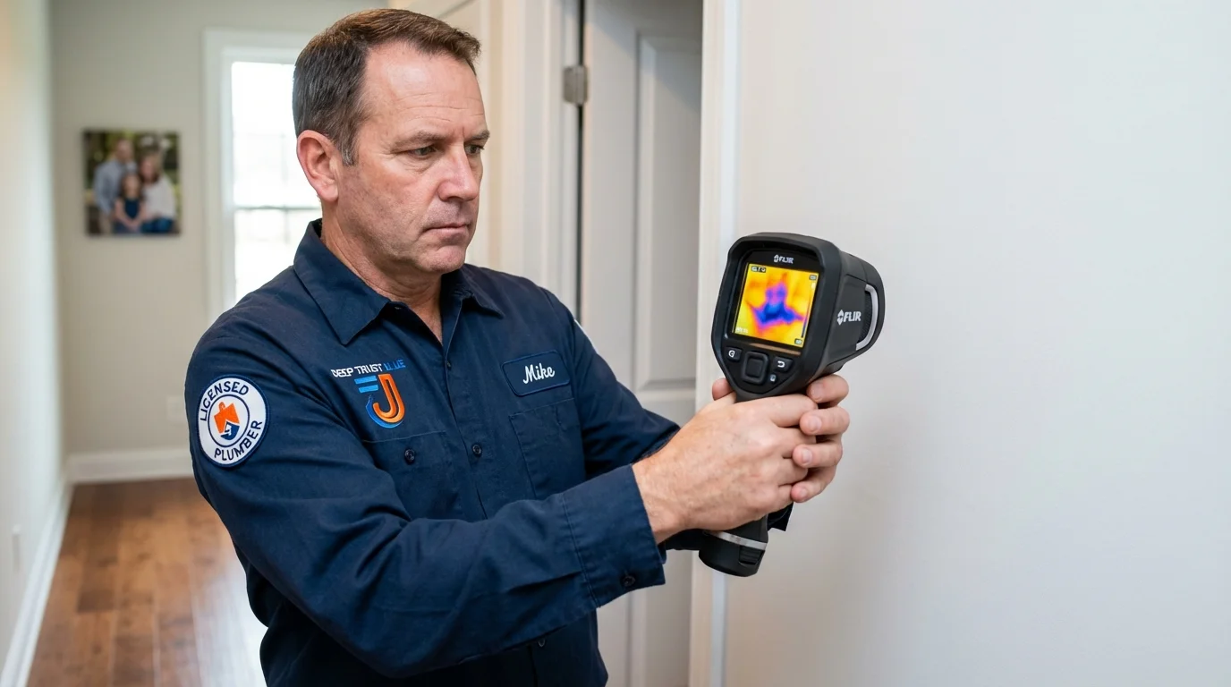 Thermal imaging leak detection by Johns Plumbing LLC in Eastlake